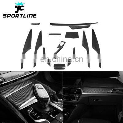 G30 Carbon Fiber Interior Dashboard Trim Covers for BMW G30 G31 G38 520i 530i 540i M Sport 18-19