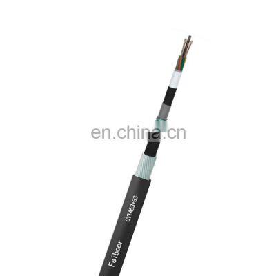 GYTA53+33 Stranded Loose Tube Single mode steel-wire Armored Cable 12 core Submarine underwater outdoor fiber optic cable