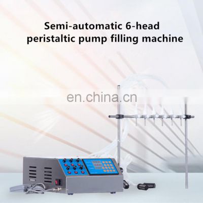 6 Heads High Accuracy Liquid Quantitative Filling Machine For Eye Drop Essential Oil Liquid Perfume Bottles Water