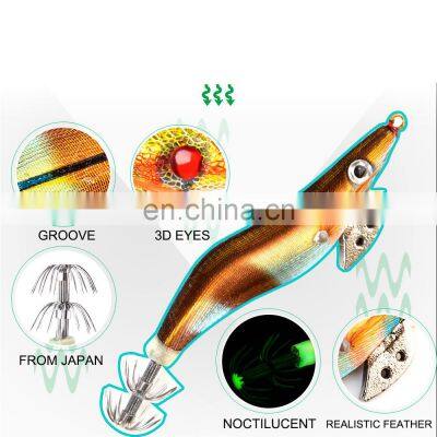 New Design Squid Bait 2.0g,8cm/2.5g,10cm/3.0g,12cm/3.5g,13cm Artificial Bait Shrimp Lifelike Squid Fishing Lure photo-4