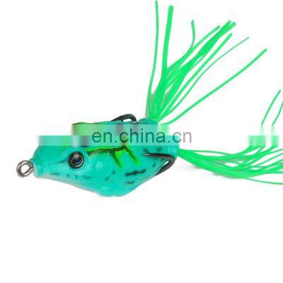 Topwater 14g 6cm Soft Fishing Bait Double Hooks Frog Lure for Stream Lake River Reservoir Pond Ocean Fishing photo-3