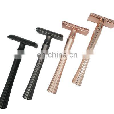 Wholesale rose gold ladies double edge safety razor Good quality for women