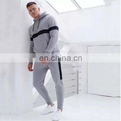 Custom blank solid color pullover street style oversized 4XL pants hoodie sweatshirt suit for men