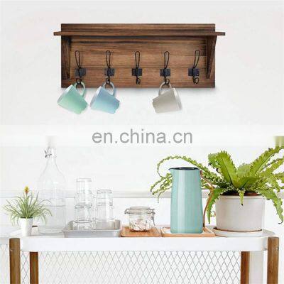 Vintage Wood Hanging Shelf Bracket photo-3
