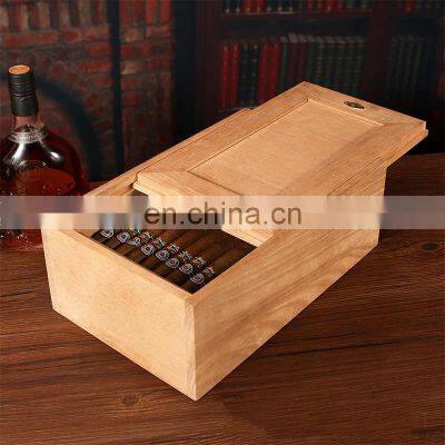 Manufacturer Direct Selling Cigar Moisturizing Box Cedar Wood Box Humidor Humidors Cigar Storage Box Cedar Wood photo-5