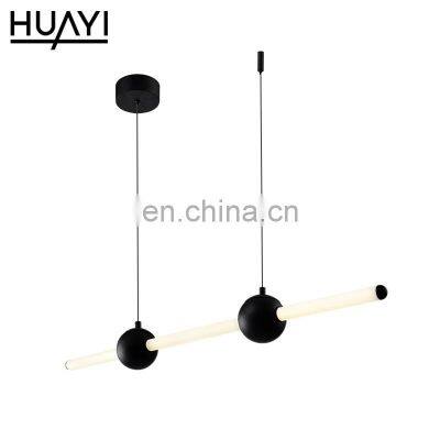 HUAYI Energy Saving Simple Style Living Room Decorative Aluminum Acrylic 14W LED Pendant Light