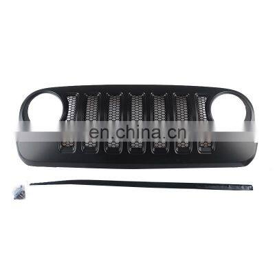 New Grille  For Jeep Wrangler JK (JL Style)   Front grille  new accessories Offroad parts