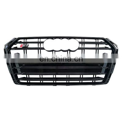 Front Bumper grill for Audi A4 B9 automotive black frame grille for Audi S4 car accessories for Audi 2017-2019