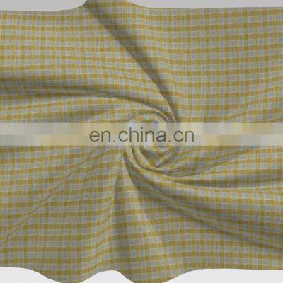 New Arrival Gold Color Crepe Check Designs For Spring Summer