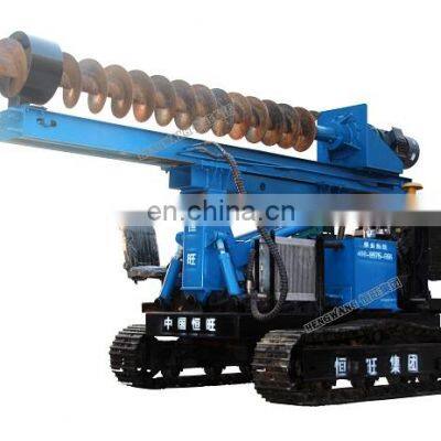 Electric crawler pile driver anchor screw driver