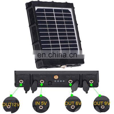 All-in One High Conversion Rate 6v 9v 12v Built in 8000mah Lithium Battery Outdoor Hunting Trail Camera Solar Panel Kit photo-5