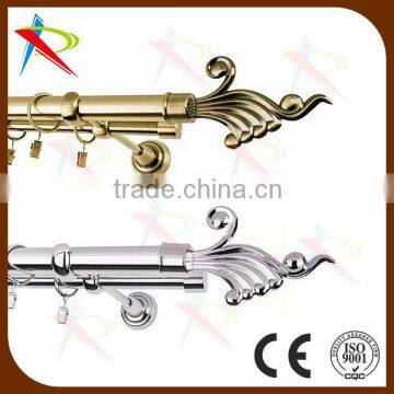 Curtain pipe set with finger shape finials