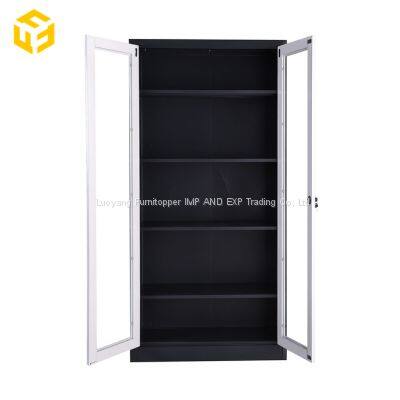 Furnitopper Full Glass Door Metal File Cabinet photo-3