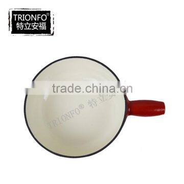 Lightening red enamel cast iron non-stick frying pan non-stick cast iron cookware set