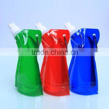 Customized 16oz water bottle sport foldable water with carabiner                        
                                                                                Supplier's Choice