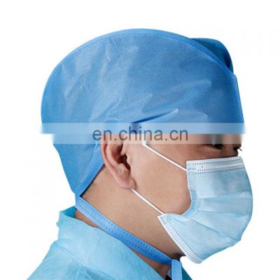 Factory Price Blue Green White Disposable Medical Cap For Protection Isolation Hygiene