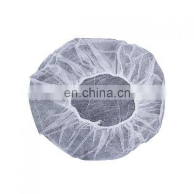 Disposable Nonwoven Round Cap Mob Bouffant Hat Prevent Hail Fall Cap Factory Direct Sale