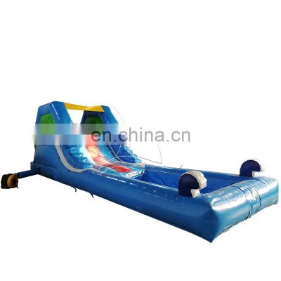 inflatable outdoor bounce house with water slide