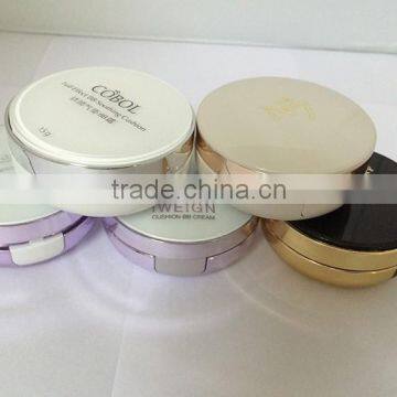 round shape air cushion BB cream case cosmetic powder container