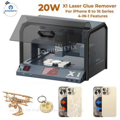 Xwitzeal X1 20W Laser Machine has iPhone 8-16 Pro Max back glass removal
