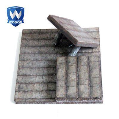 wear resistant chromium overlay platehigh quality  plate liner for blast furnace skip car