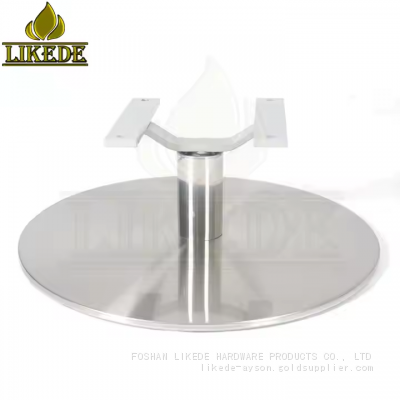 Revolving Chair Leg in Brushed Stainless Steel Round Arm Furniture Legs No Reviews Yet photo-2