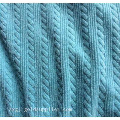 Mini Jacquard Polyester Polar Fleece Fabric photo-2