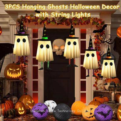 Factory-Supplied LED Ghost Hangers - Witch Hat Design for Halloween Wholesale photo-5