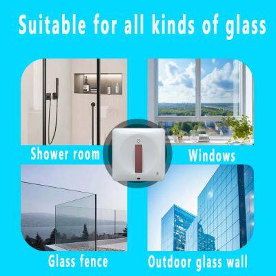 PUREROBO W-T50S Newest Launch in 2025 4 Port Water Spray Window Cleaning Robot One-touch Control Handsfree Robot Cleaner photo-4