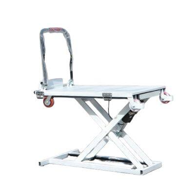 Manual Operation Lift Platform 200Kg 300Kg Hydraulic Scissor Electric Lift Platform Folding Cart Trolley