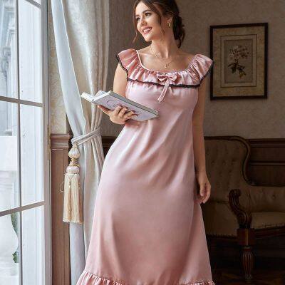 Sexy Plus-Size Nightgown in Dress Sleepwear Manufacturer photo-2