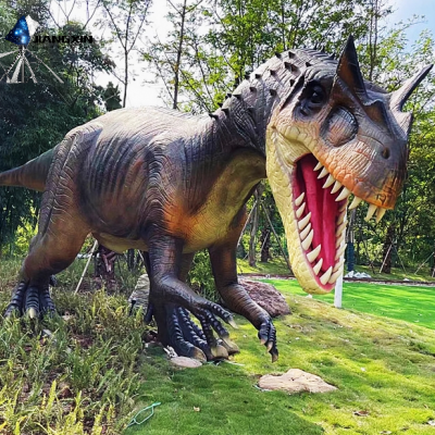 Персонализированная декорация для открытых садов и развлекательных парков - большие животные из резина, динозавры из стекловолокна, наборы скульптур