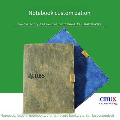 Business Notepad and Notebook Printing Factory. Customized With a Size of 148*210mm, 80-gram Dowling Paper, pu Cover, and Thread-sewn Binding