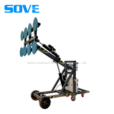 SOVE Large Glass Suction Cup Vehicle Mechanical Arm Electric Glass Suction Cup Handler Suction Cup Lifting System