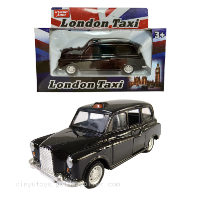 KIMSCARDI 1/36 Scale London Taxi Diecast Cars Wholesale Open Doors Pullback