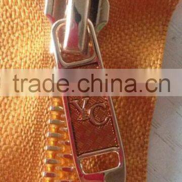 Delrin Zippers 2016 Market Latest Item Rose Golden P-S Material Zipper For Metal Zipper Slider