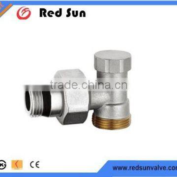 taizhou supplier HR5130 brass drain angle chrome radiation valve