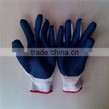 rubber coated cotton glove/labor gloves