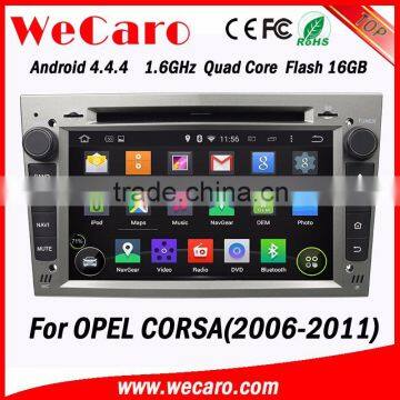 WECARO Double Din GPS Navigation Android Car CD Mp3 Player for Opel Corsa d 2006 - 2011