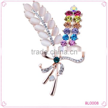 Alloy Bulk Leaves Bouquet Rhinestone Wedding Brooch Wholesale