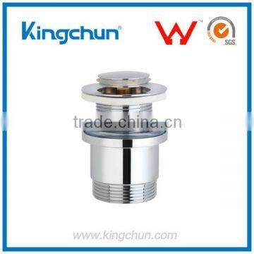 KingChun Free Samples bathroom fitting push button pop up drain with overflow for basin(K712)