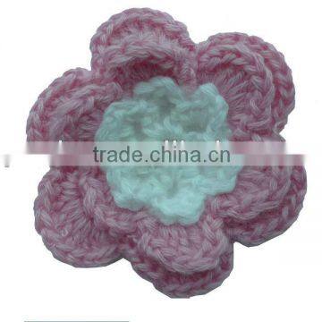 crochet flower Sew On Crochet Patch, Flower Applique Sewing Notion