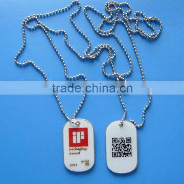 Promotional Gifts Packaging Award Printng Dog Tag QR Code