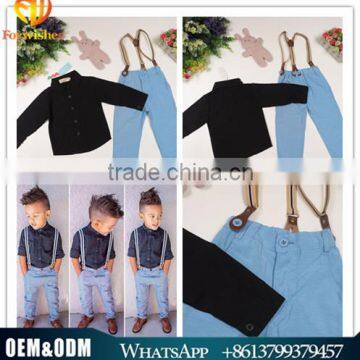 2015 Whosale autumn baby clothes wholesale cheap price fashion two-piece sets boys clothing gentleman sets