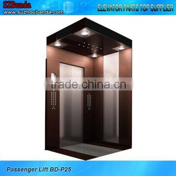 Passenger Elevator 2.0m/s 1250kg / elevator parts / Lift cabin