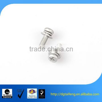 dacromet coated pan head electric screw with washer