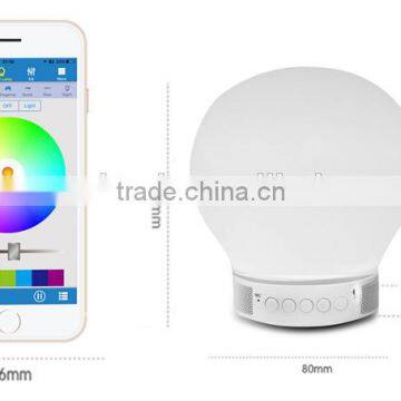 Factory smart APP multifunction led light Bluetooth 4.0 speaker