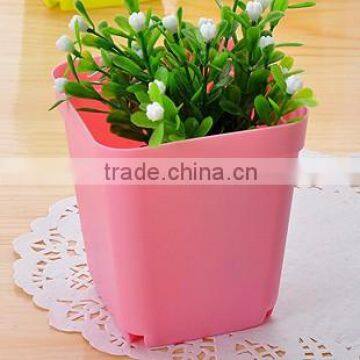 Modern mini plastic flower pot