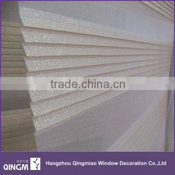 QINGMIAO Gold Yarn Roller Type Zebra Blinds Fabric