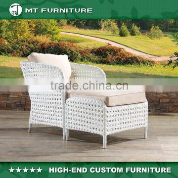 Relax Chair and Ottoman Wicker Patio Set